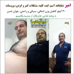 شفایافته آسم با خام گیاهخواری
